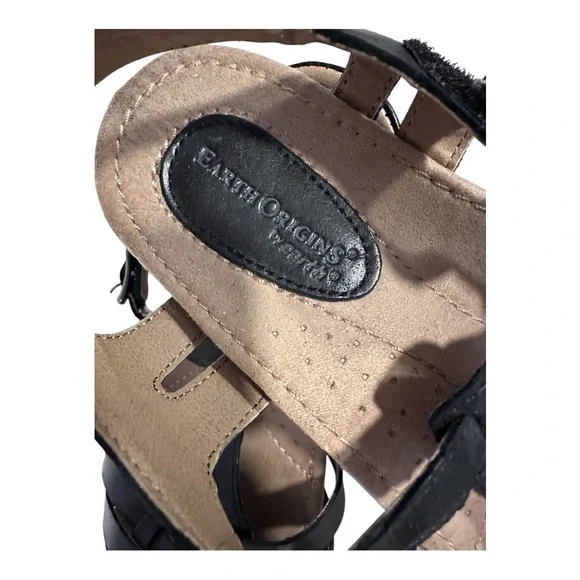 Earth Origins Black Comfort Sandals Size 8 - Picture 4 of 5